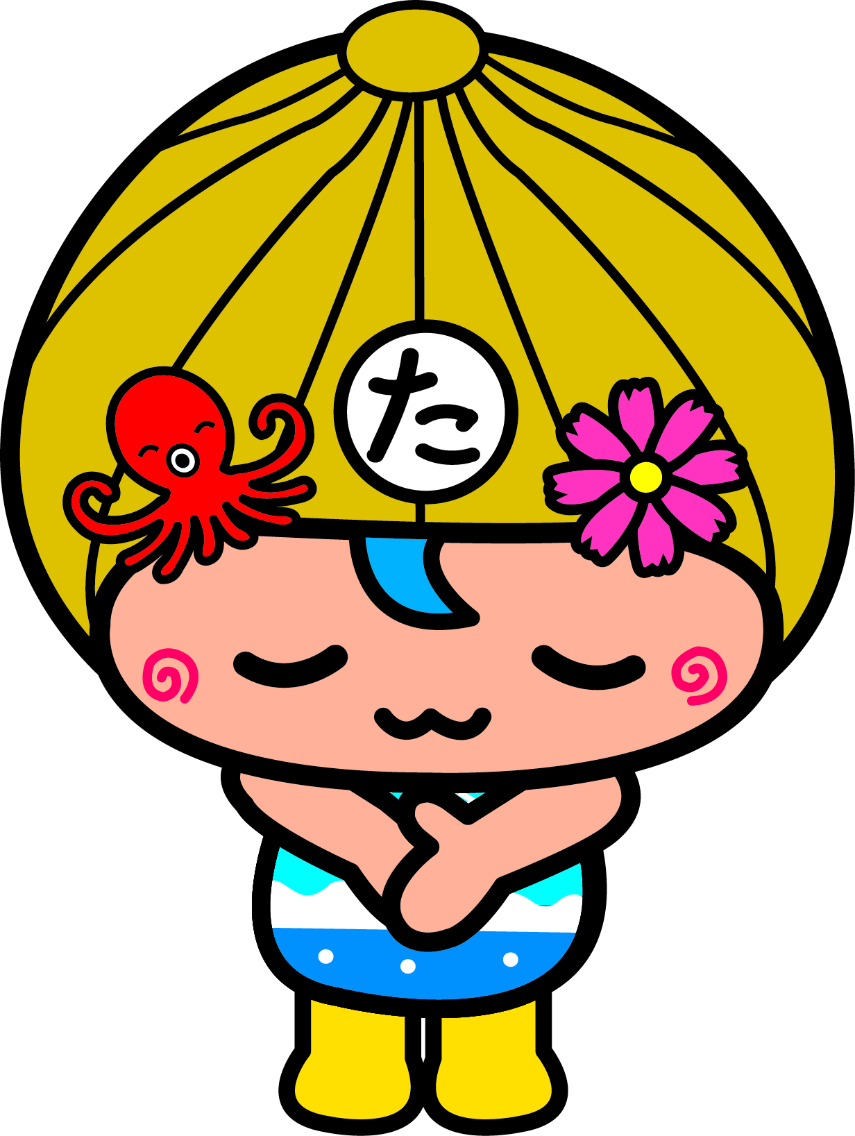 お辞儀をしている